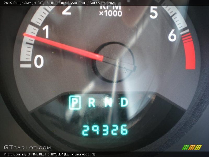 Brilliant Black Crystal Pearl / Dark Slate Gray 2010 Dodge Avenger R/T