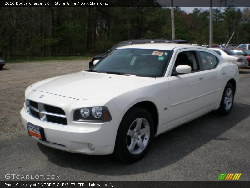 Stone White / Dark Slate Gray 2010 Dodge Charger SXT