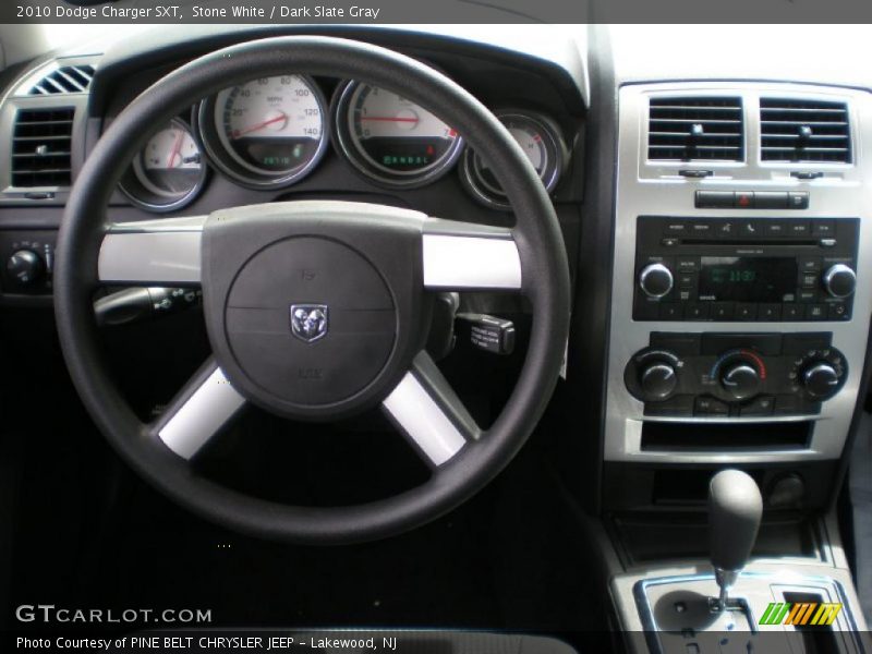 Stone White / Dark Slate Gray 2010 Dodge Charger SXT