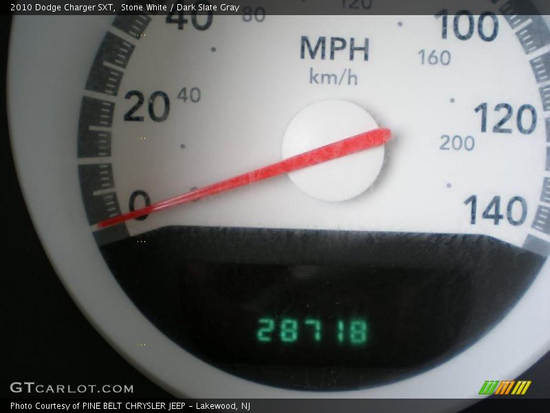 Stone White / Dark Slate Gray 2010 Dodge Charger SXT