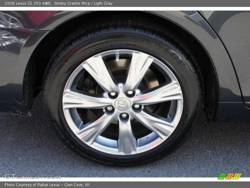 Smoky Granite Mica / Light Gray 2008 Lexus GS 350 AWD