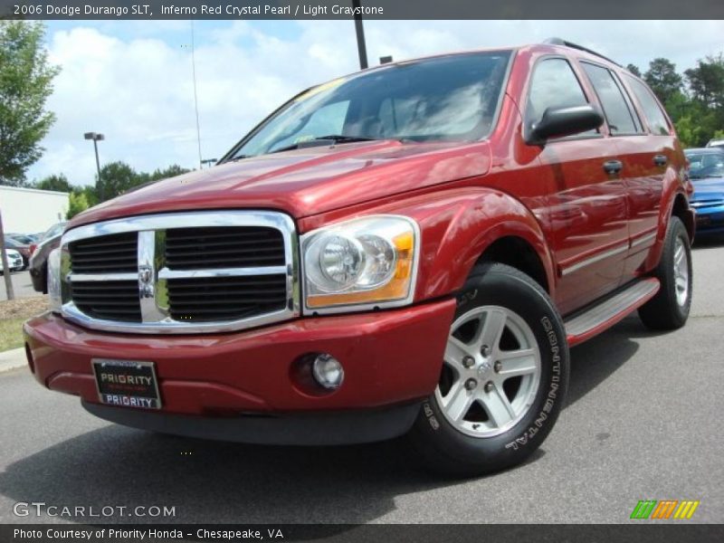 Inferno Red Crystal Pearl / Light Graystone 2006 Dodge Durango SLT