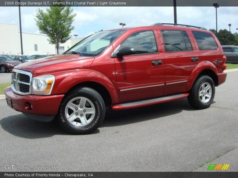 Inferno Red Crystal Pearl / Light Graystone 2006 Dodge Durango SLT