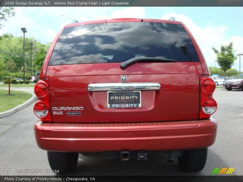 Inferno Red Crystal Pearl / Light Graystone 2006 Dodge Durango SLT