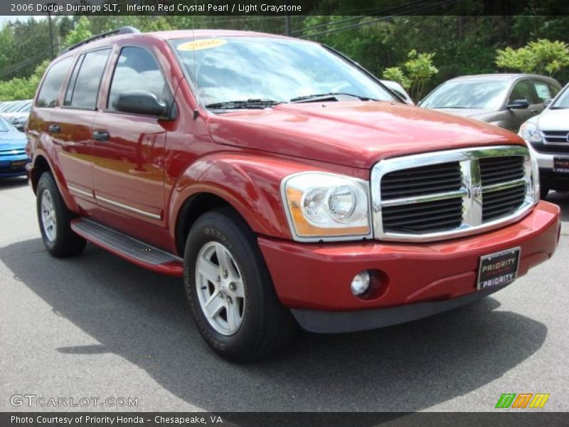 Inferno Red Crystal Pearl / Light Graystone 2006 Dodge Durango SLT