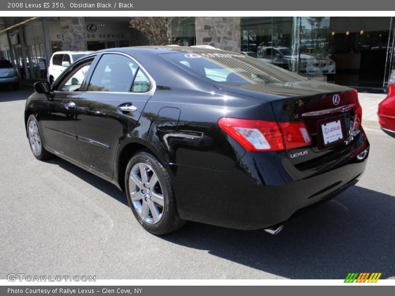 Obsidian Black / Black 2008 Lexus ES 350