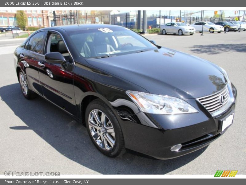 Obsidian Black / Black 2008 Lexus ES 350