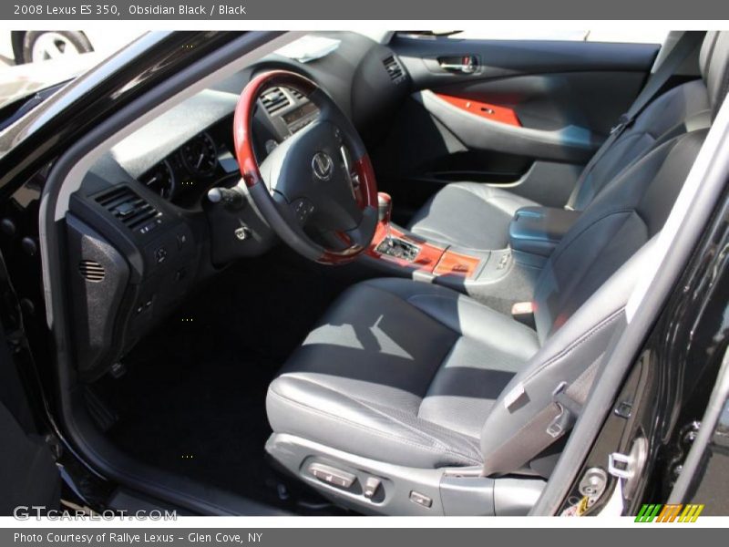 Obsidian Black / Black 2008 Lexus ES 350