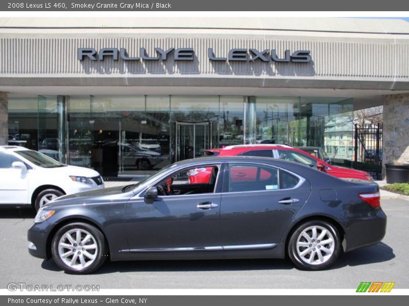 Smokey Granite Gray Mica / Black 2008 Lexus LS 460