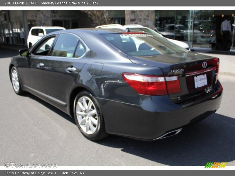 Smokey Granite Gray Mica / Black 2008 Lexus LS 460