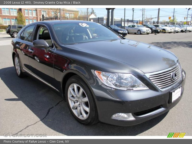 Smokey Granite Gray Mica / Black 2008 Lexus LS 460
