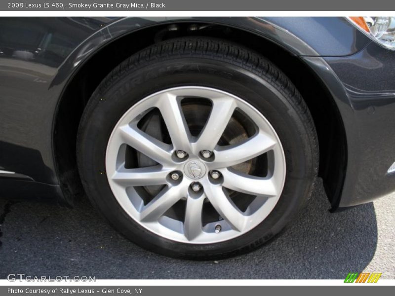 Smokey Granite Gray Mica / Black 2008 Lexus LS 460