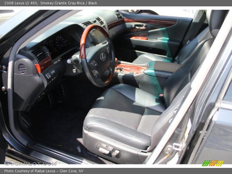 Smokey Granite Gray Mica / Black 2008 Lexus LS 460