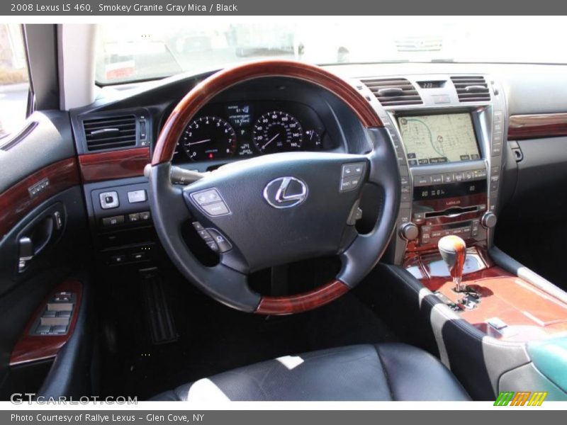 Smokey Granite Gray Mica / Black 2008 Lexus LS 460