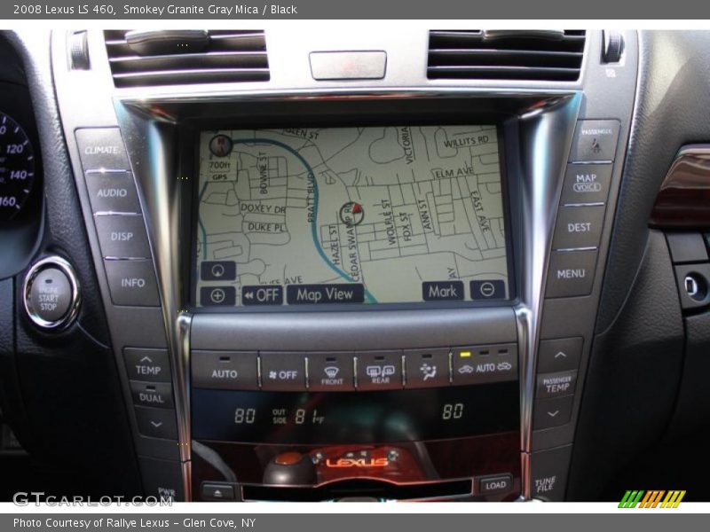 Smokey Granite Gray Mica / Black 2008 Lexus LS 460