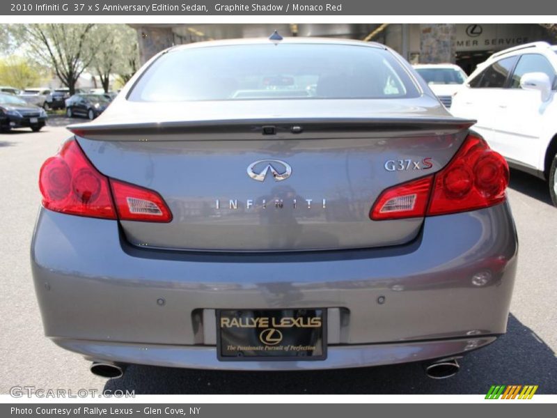 Graphite Shadow / Monaco Red 2010 Infiniti G  37 x S Anniversary Edition Sedan