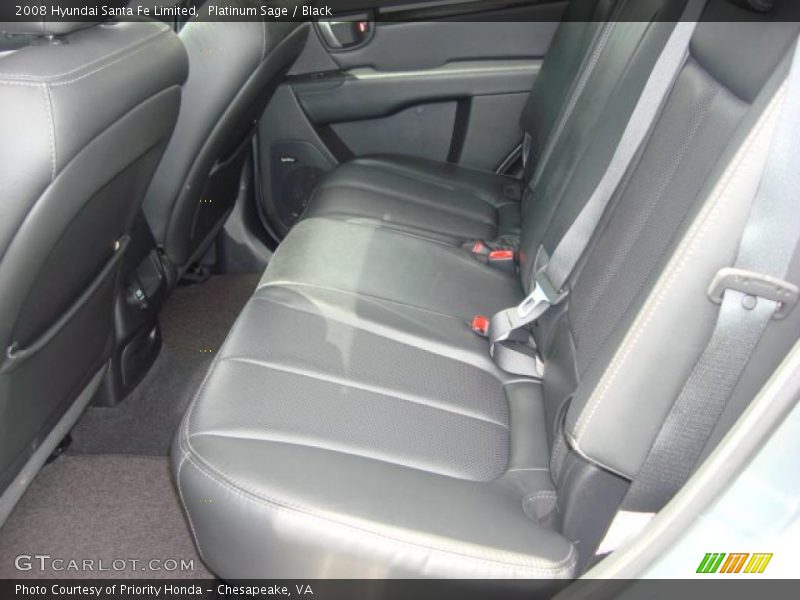 Platinum Sage / Black 2008 Hyundai Santa Fe Limited