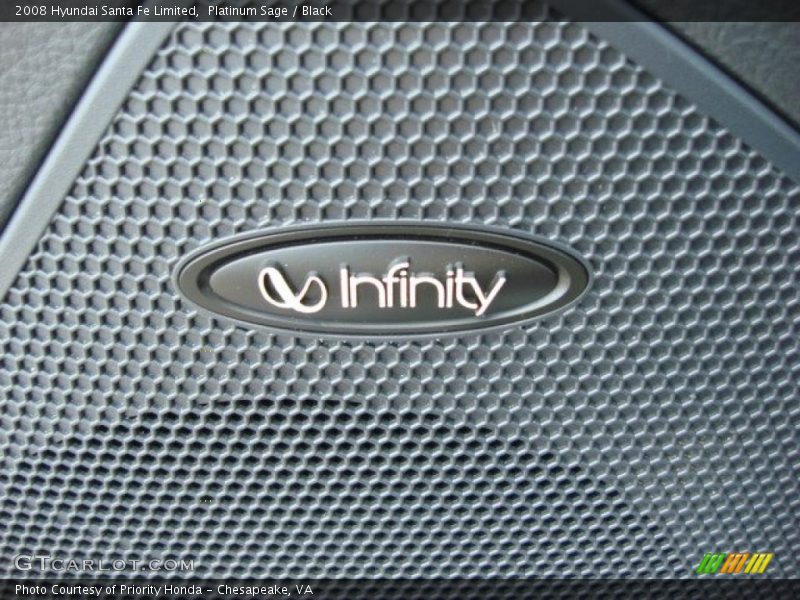 Platinum Sage / Black 2008 Hyundai Santa Fe Limited