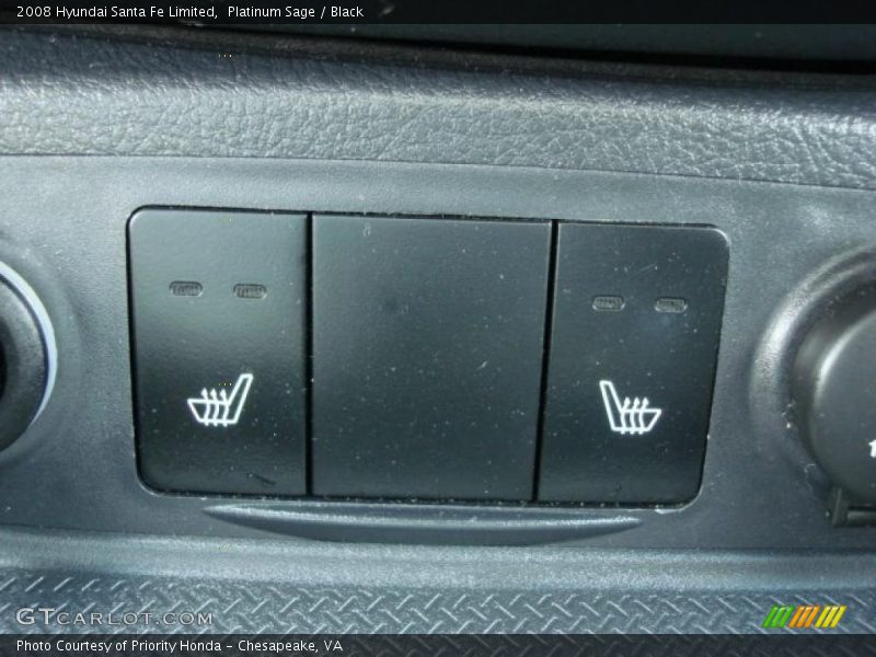 Platinum Sage / Black 2008 Hyundai Santa Fe Limited