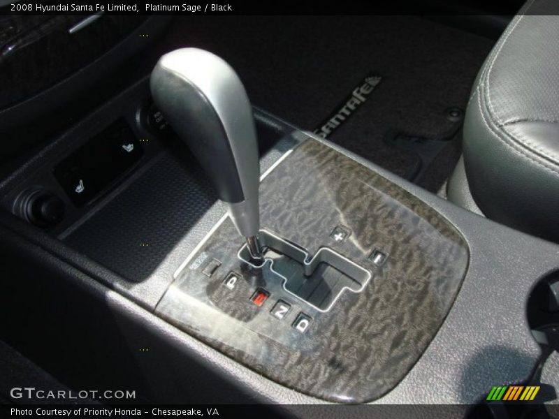 Platinum Sage / Black 2008 Hyundai Santa Fe Limited