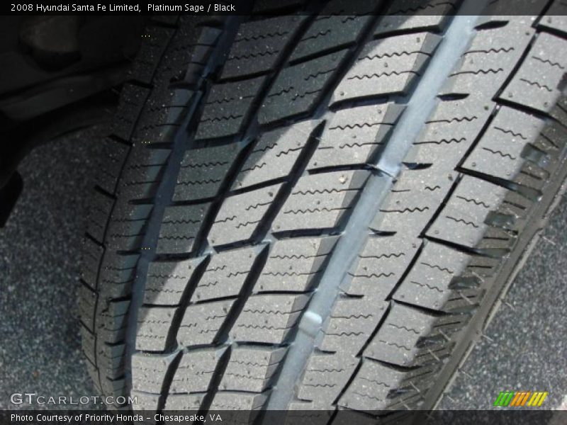 Platinum Sage / Black 2008 Hyundai Santa Fe Limited