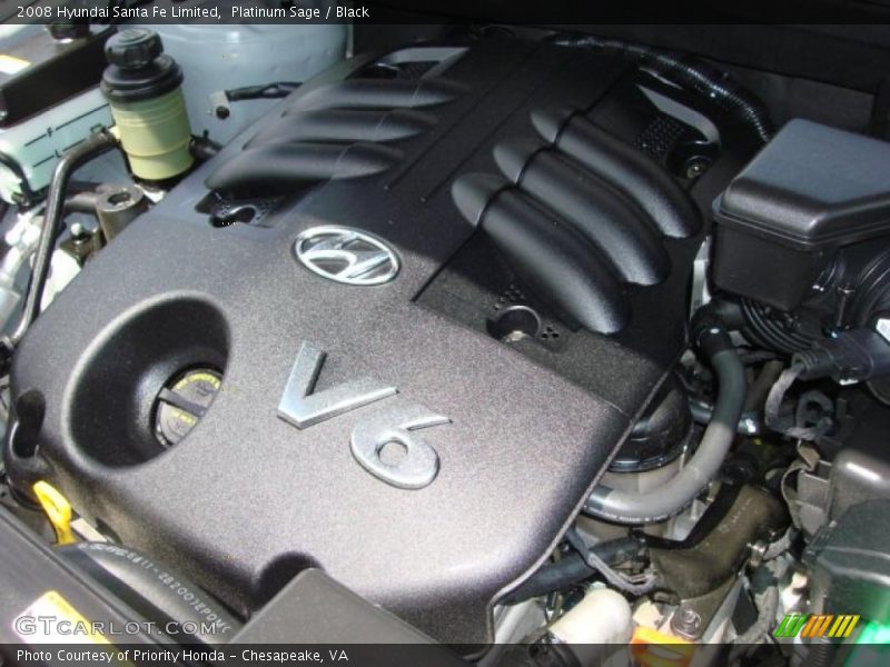 Platinum Sage / Black 2008 Hyundai Santa Fe Limited
