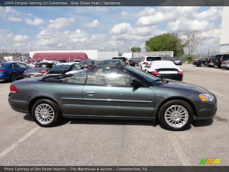 Onyx Green Pearl / Sandstone 2004 Chrysler Sebring LXi Convertible