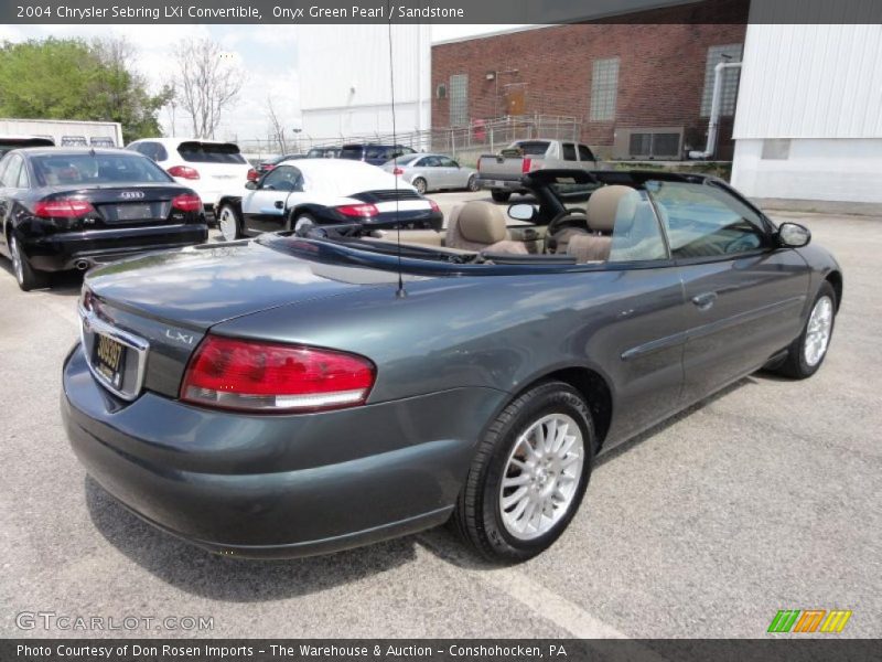 Onyx Green Pearl / Sandstone 2004 Chrysler Sebring LXi Convertible