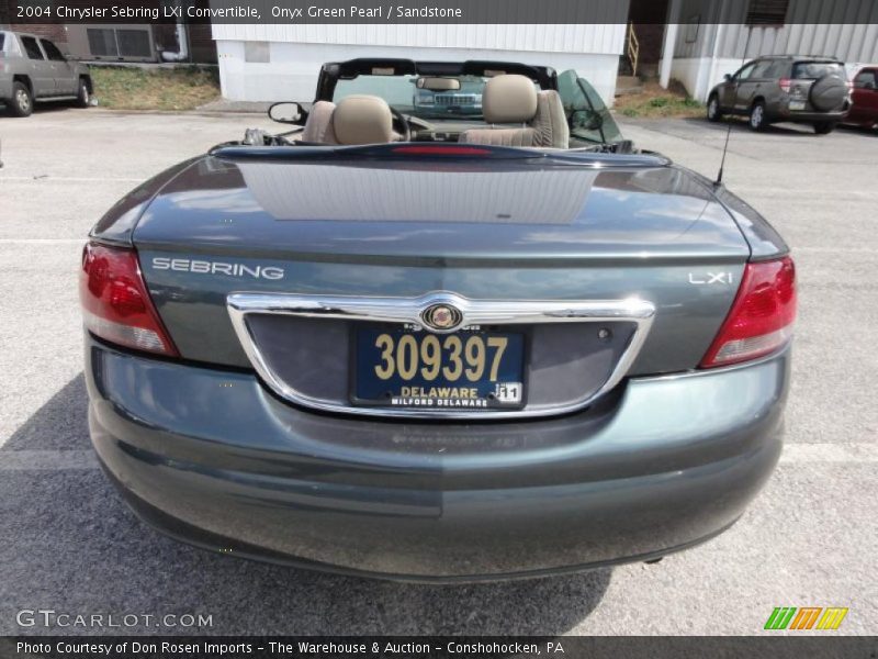 Onyx Green Pearl / Sandstone 2004 Chrysler Sebring LXi Convertible
