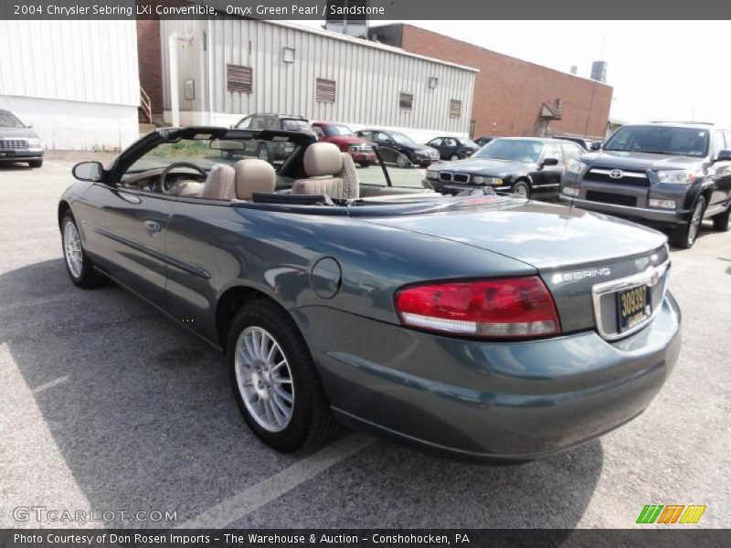 Onyx Green Pearl / Sandstone 2004 Chrysler Sebring LXi Convertible