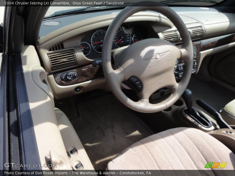 Onyx Green Pearl / Sandstone 2004 Chrysler Sebring LXi Convertible