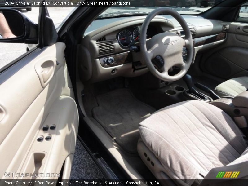 Onyx Green Pearl / Sandstone 2004 Chrysler Sebring LXi Convertible