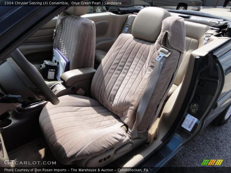 Onyx Green Pearl / Sandstone 2004 Chrysler Sebring LXi Convertible