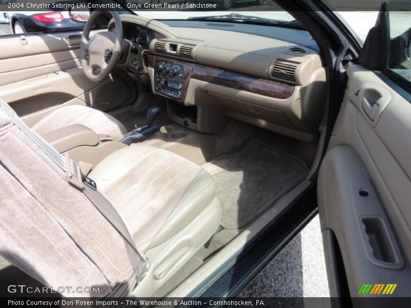 Onyx Green Pearl / Sandstone 2004 Chrysler Sebring LXi Convertible