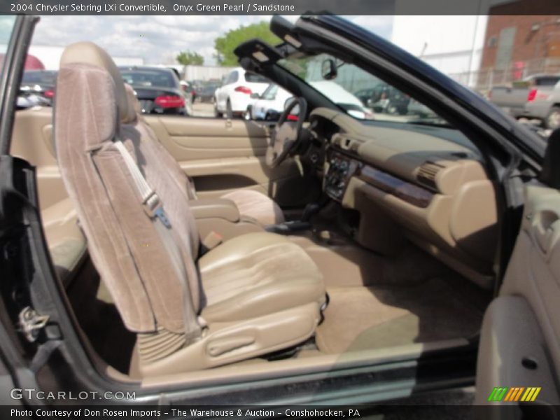 Onyx Green Pearl / Sandstone 2004 Chrysler Sebring LXi Convertible