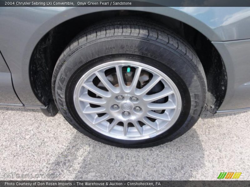 Onyx Green Pearl / Sandstone 2004 Chrysler Sebring LXi Convertible