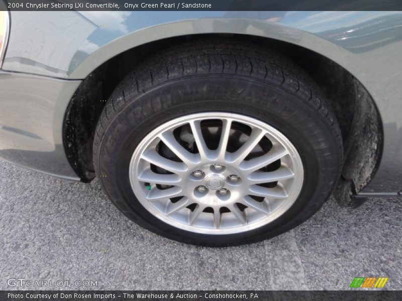 Onyx Green Pearl / Sandstone 2004 Chrysler Sebring LXi Convertible