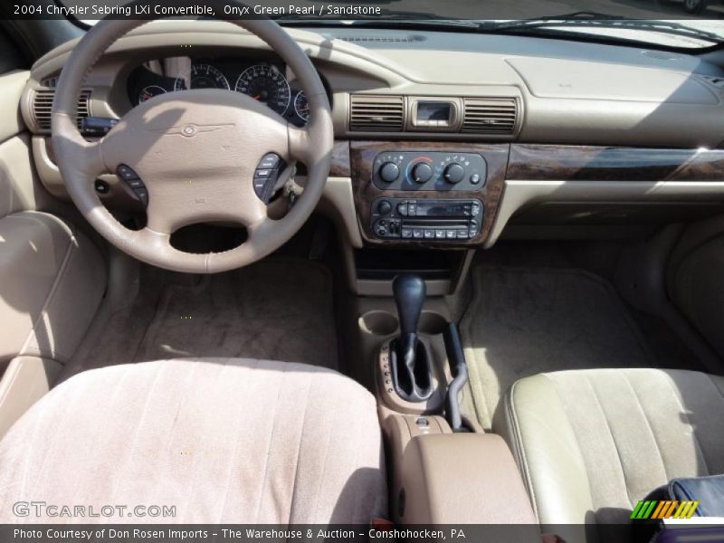 Onyx Green Pearl / Sandstone 2004 Chrysler Sebring LXi Convertible
