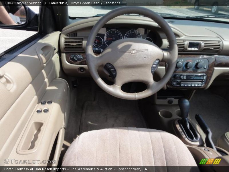 Onyx Green Pearl / Sandstone 2004 Chrysler Sebring LXi Convertible