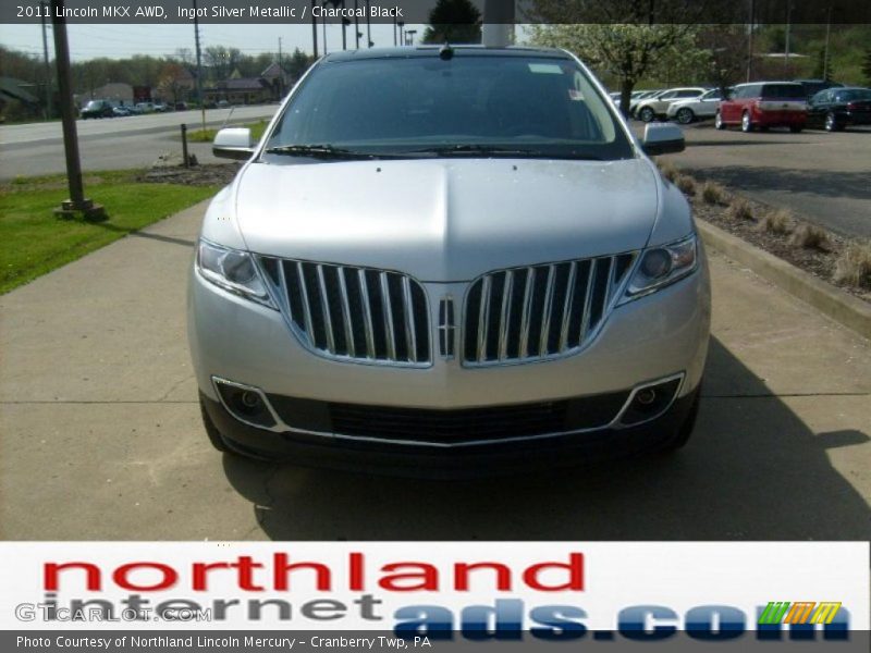 Ingot Silver Metallic / Charcoal Black 2011 Lincoln MKX AWD