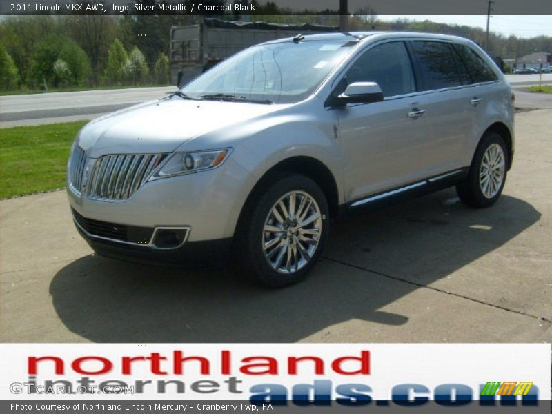 Ingot Silver Metallic / Charcoal Black 2011 Lincoln MKX AWD