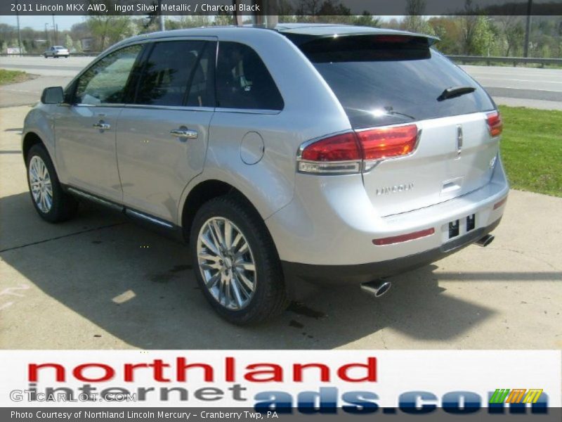 Ingot Silver Metallic / Charcoal Black 2011 Lincoln MKX AWD