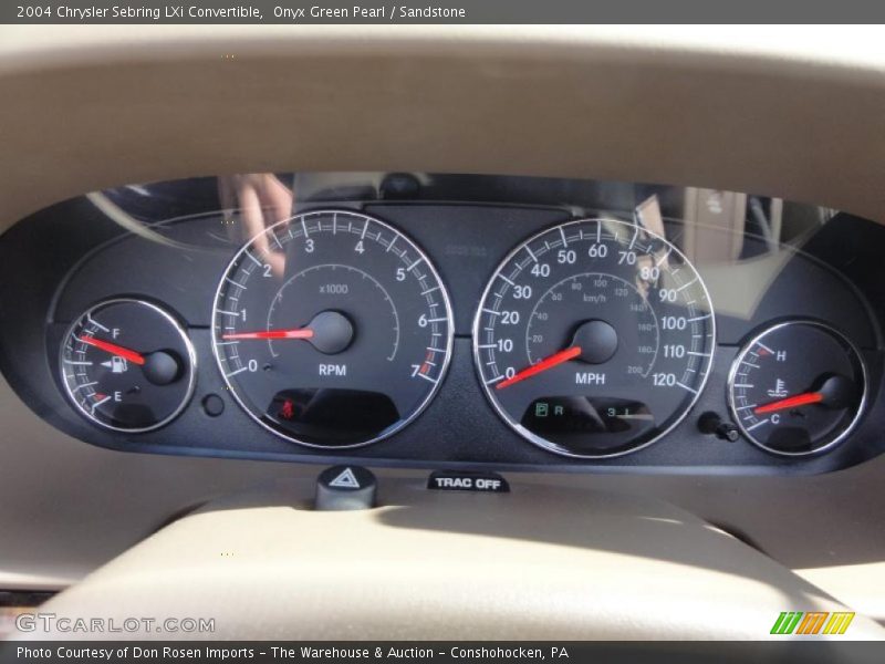 Onyx Green Pearl / Sandstone 2004 Chrysler Sebring LXi Convertible