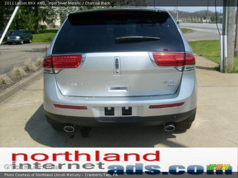 Ingot Silver Metallic / Charcoal Black 2011 Lincoln MKX AWD