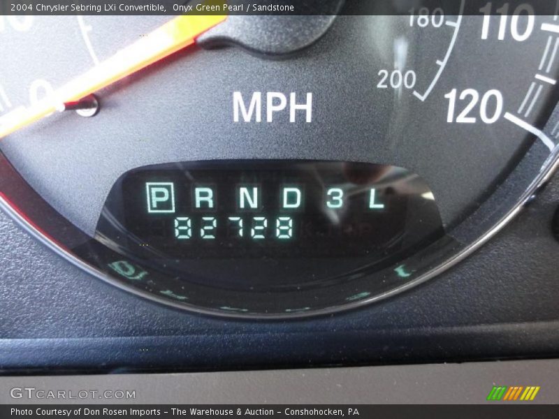Onyx Green Pearl / Sandstone 2004 Chrysler Sebring LXi Convertible