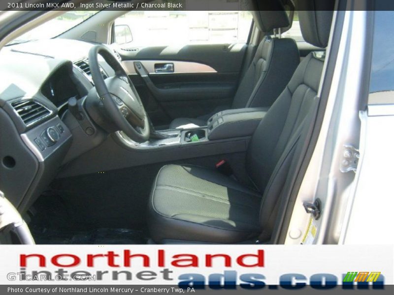Ingot Silver Metallic / Charcoal Black 2011 Lincoln MKX AWD