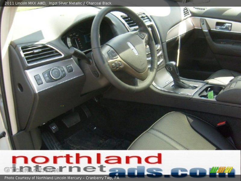 Ingot Silver Metallic / Charcoal Black 2011 Lincoln MKX AWD