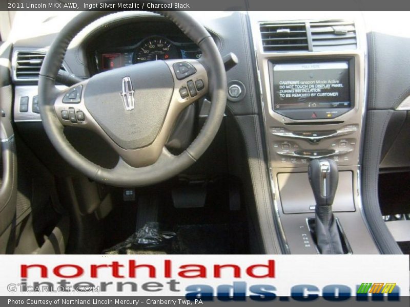 Ingot Silver Metallic / Charcoal Black 2011 Lincoln MKX AWD