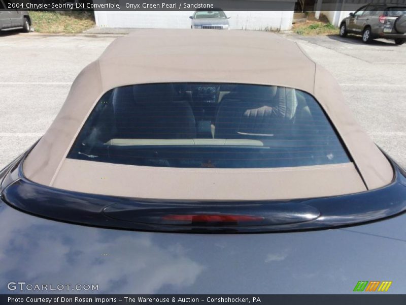Onyx Green Pearl / Sandstone 2004 Chrysler Sebring LXi Convertible