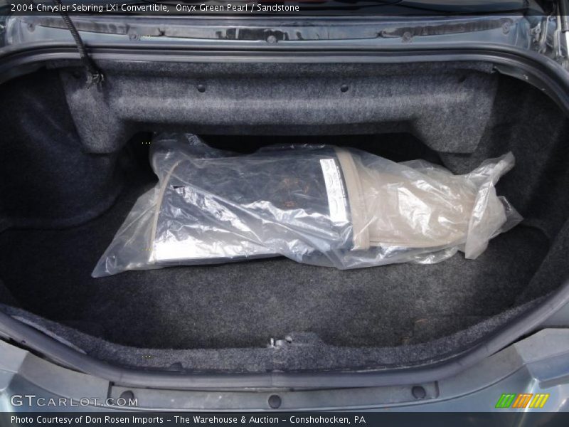 Onyx Green Pearl / Sandstone 2004 Chrysler Sebring LXi Convertible